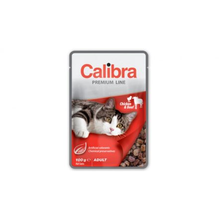 Calibra Cat Premium Line ADULT Chicken and Beef alutasakos 100g