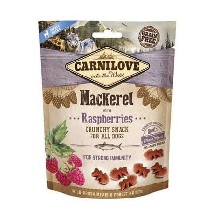 Carnilove Dog Crunchy Snack Makréla málnával 200g