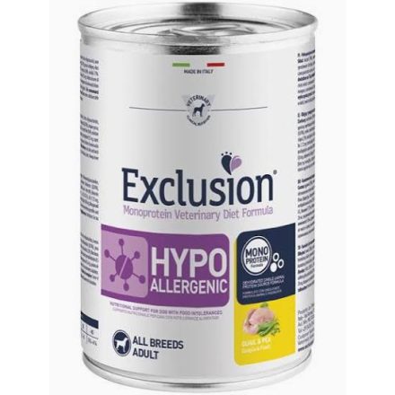 ED Exclusion Diet Hypoallergenic Quail and Pea all breeds fürj konzerv 400g