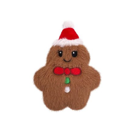 KONG Holiday Snuzzle Mini Mézeskalács Figura Barna XS