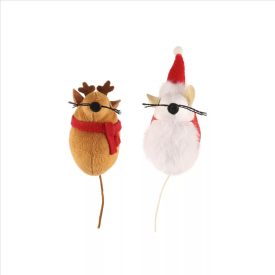 Camon karácsonyi plüss egerek macskajáték 2 darabos