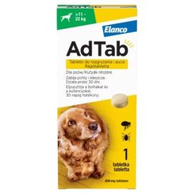 AdTab 450mg rágótabletta kutya 11-22kg 1x