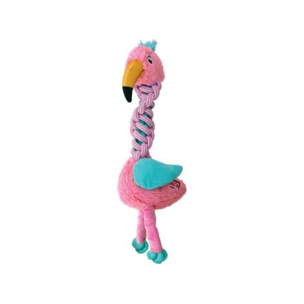 KONG kutyajáték Knots Twists Flamingó nagy
