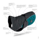 Hunter Kutyamellény Uppsala Cozy antracit/zöldeskék 65