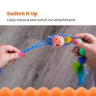 Outward Hound Petstages Tail Teaser Ground Play interaktív macskapálca