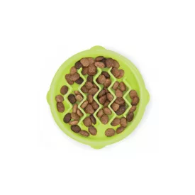 Outward Hound Kitty Slow Feeder cica tál XS, zöld