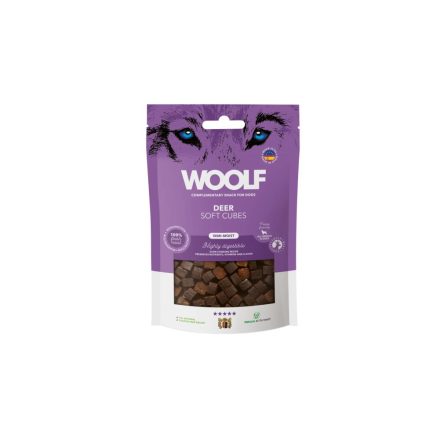 Woolf Főtt Szarvashús Kockák 100g
